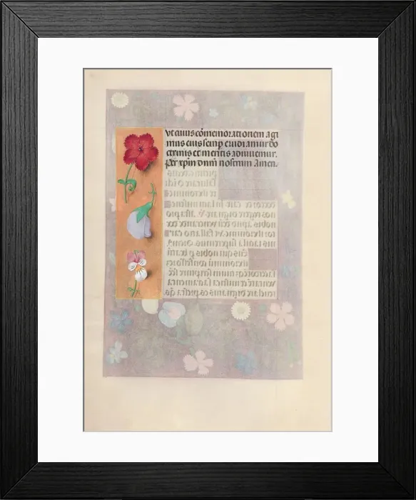 Framed Print : Hours of Queen Isabella the Catholic, Queen of Spain: Fol. 186v, c. 1500. Creator Framed Print : Hours of Queen Isabella the Catholic, Queen of Spain: Fol. 186v, c. 1500. Creator