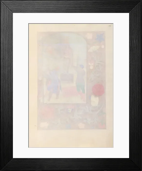 Framed Print : Hours of Queen Isabella the Catholic, Queen of Spain: Fol. 177r, c. 1500. Creator Framed Print : Hours of Queen Isabella the Catholic, Queen of Spain: Fol. 177r, c. 1500. Creator