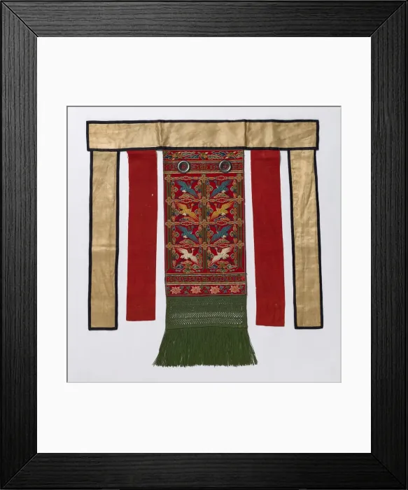 Framed Print : Back Apron for the Royal Ceremonial Robe, late 1800s-early 1900s. Creator: Unknown Framed Print : Back Apron for the Royal Ceremonial Robe, late 1800s-early 1900s. Creator: Unknown