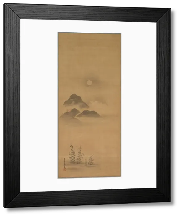 Framed Print : Autumn Landscape, 17th century. Creator: Yukinobu Kiyohara (Japanese, 1643-1682) Framed Print : Autumn Landscape, 17th century. Creator: Yukinobu Kiyohara (Japanese, 1643-1682)