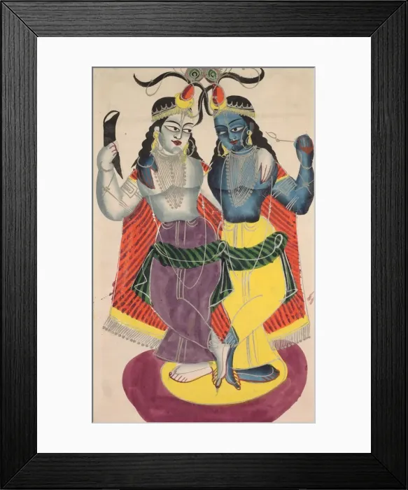 Framed Print : Balarama and Krishna, 1800s. Creator: Unknown Framed Print : Balarama and Krishna, 1800s. Creator: Unknown
