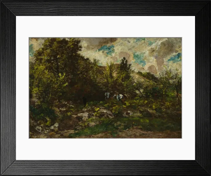 Framed Print : Autumn, c. 1867-1869. Creator: Adolphe Monticelli (French, 1824-1886)