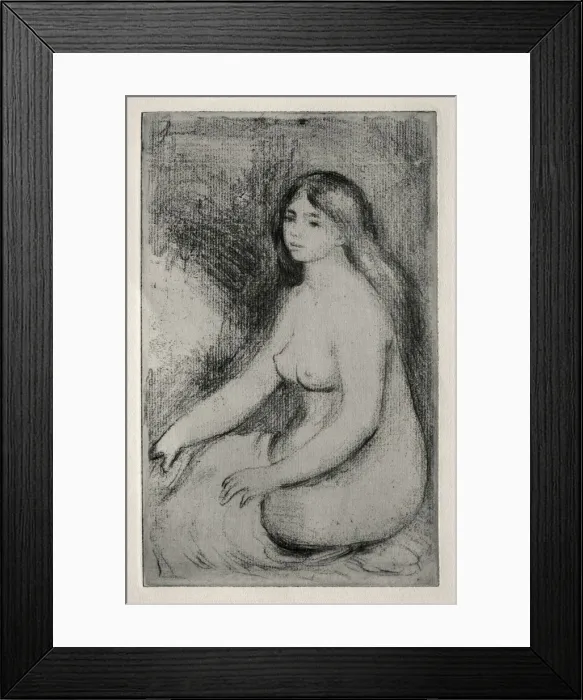 Framed Print : Baigneuse assise, c. 1905. Creator: Pierre-Auguste Renoir (French, 1841-1919) Framed Print : Baigneuse assise, c. 1905. Creator: Pierre-Auguste Renoir (French, 1841-1919)