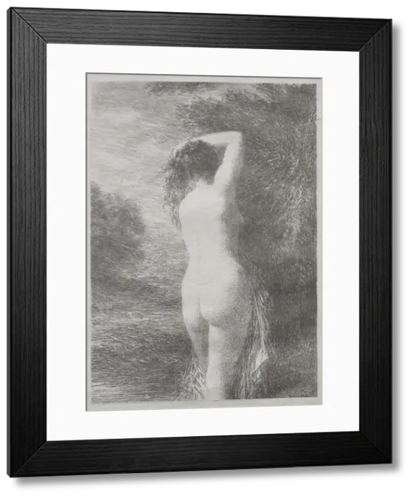 Framed Print : Bather Standing, 1899. Creator: Henri Fantin-Latour (French, 1836-1904) Framed Print : Bather Standing, 1899. Creator: Henri Fantin-Latour (French, 1836-1904)