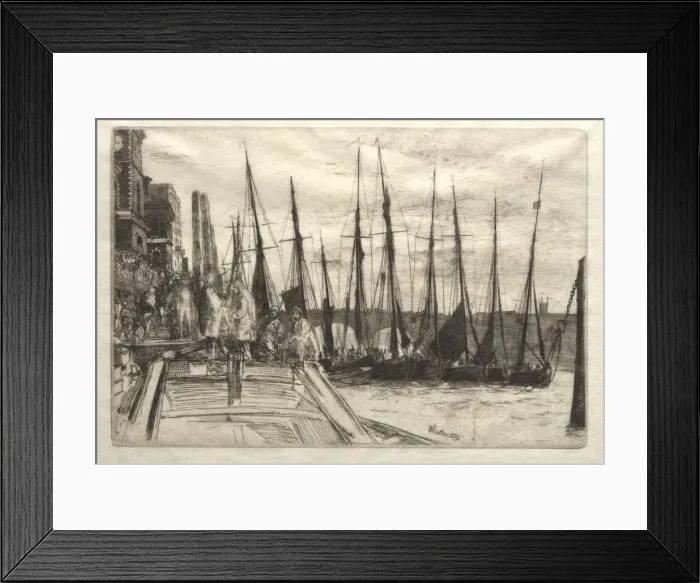 Framed Print : Billingsgate, 1859. Creator: James McNeill Whistler (American, 1834-1903) Framed Print : Billingsgate, 1859. Creator: James McNeill Whistler (American, 1834-1903)