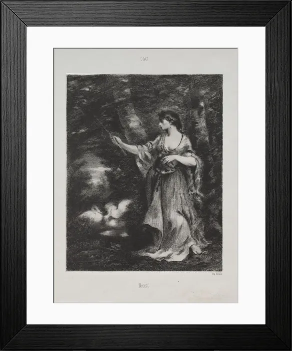 Framed Print : Beaute. Creator: Narcisse Diaz de la Pena (French, 1807-1876) Framed Print : Beaute. Creator: Narcisse Diaz de la Pena (French, 1807-1876)