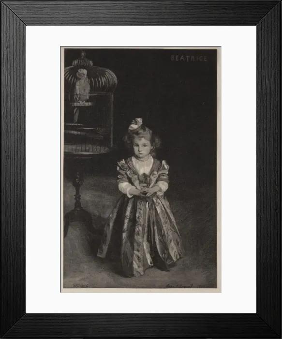 Framed Print : Beatrice Goelet, 1891. Creator: Henry Wolf (American, 1852-1916) Framed Print : Beatrice Goelet, 1891. Creator: Henry Wolf (American, 1852-1916)