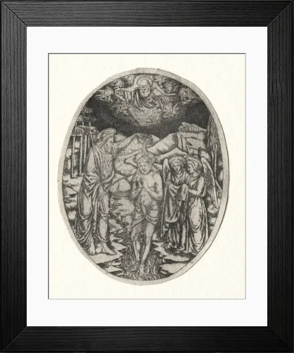 Framed Print : Baptism of Christ, 1400s. Creator: Unknown Framed Print : Baptism of Christ, 1400s. Creator: Unknown