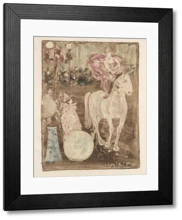 Framed Print : Bareback Rider, c. 1895. Creator: Maurice Prendergast (American, 1858-1924) Framed Print : Bareback Rider, c. 1895. Creator: Maurice Prendergast (American, 1858-1924)