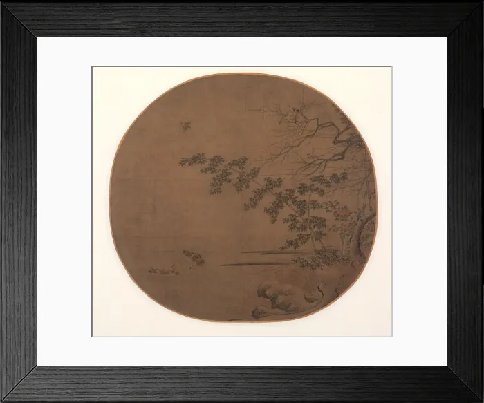 Framed Print : Birds on an Autumn Inlet, c. 1200. Creator: Unknown Framed Print : Birds on an Autumn Inlet, c. 1200. Creator: Unknown