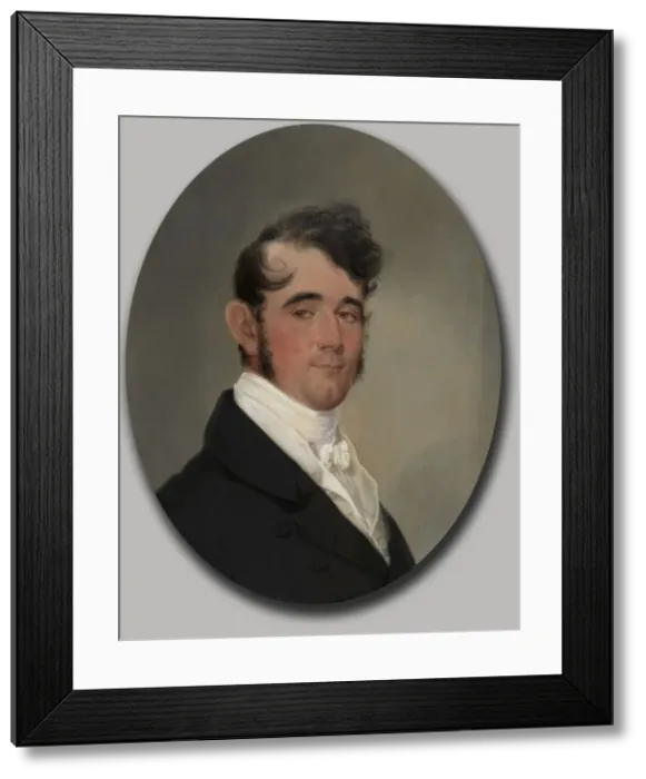 Framed Print : Benjamin Rouse, 1819. Creator: John Wesley Jarvis (American, 1781-1840) Framed Print : Benjamin Rouse, 1819. Creator: John Wesley Jarvis (American, 1781-1840)