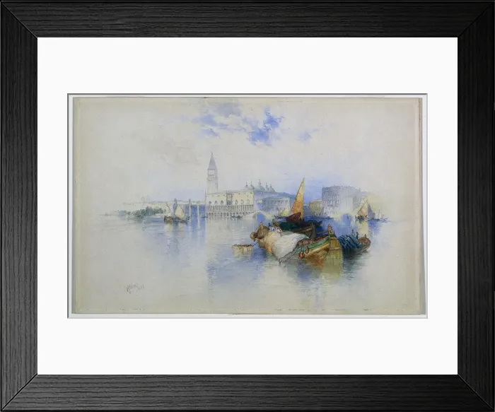 Framed Print : Basin of San Marco, 1897. Creator: Thomas Moran (American, 1837-1926) Framed Print : Basin of San Marco, 1897. Creator: Thomas Moran (American, 1837-1926)
