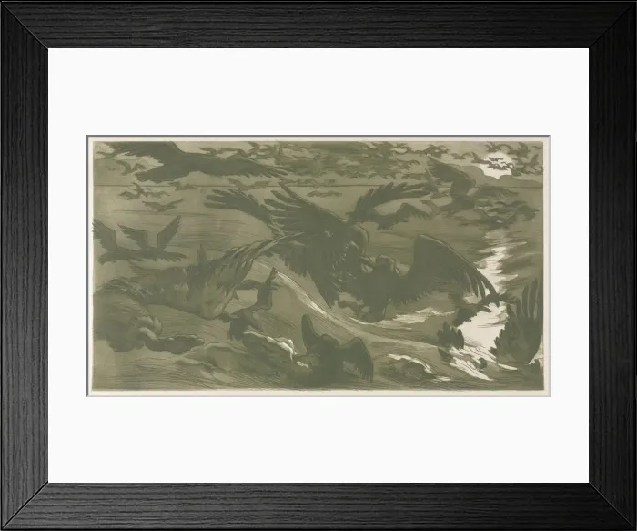 Framed Print : Birds of Prey, 1893. Creator: Victor Emile Prouve (French, 1858-1943) Framed Print : Birds of Prey, 1893. Creator: Victor Emile Prouve (French, 1858-1943)