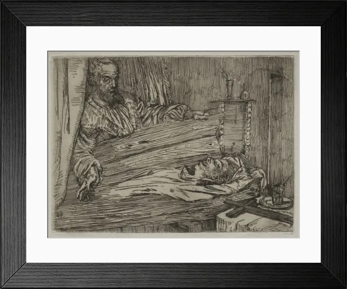 Framed Print : Berenice. Creator: Alphonse Legros (French, 1837-1911) Framed Print : Berenice. Creator: Alphonse Legros (French, 1837-1911)
