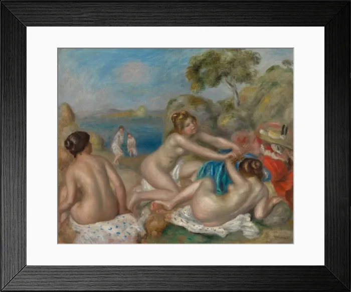 Framed Print : Bathers Playing with a Crab, c. 1897. Creator: Pierre-Auguste Renoir (French, 1841-1919) Framed Print : Bathers Playing with a Crab, c. 1897. Creator: Pierre-Auguste Renoir (French, 1841-1919)