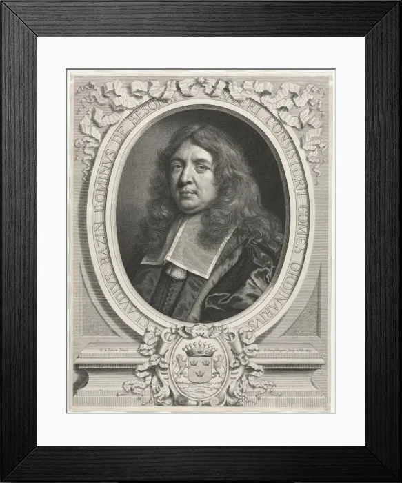 Framed Print : Bazin de Besons, Claude, 1673. Creator: Pierre Louis van Schuppen (Flemish, 1627-1702) Framed Print : Bazin de Besons, Claude, 1673. Creator: Pierre Louis van Schuppen (Flemish, 1627-1702)