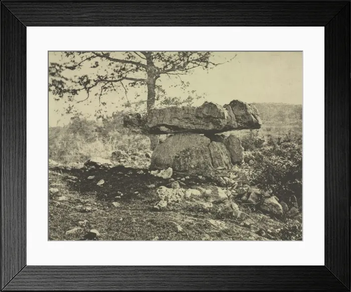 Framed Print : Dolmen, Cap del Puetch, Ariege, France, c. 1865-1869. Creator: Arthur A. Taylor (French Framed Print : Dolmen, Cap del Puetch, Ariege, France, c. 1865-1869. Creator: Arthur A. Taylor (French