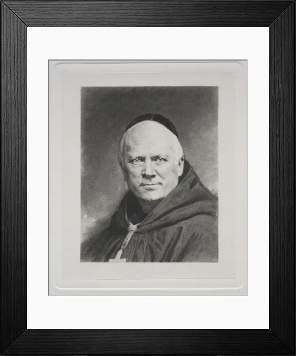 Framed Print : Dom Prosper Gueranger, Abbe of Solesmes. Creator: Claude-Ferdinand Gaillard (French, 1834-1887) Framed Print : Dom Prosper Gueranger, Abbe of Solesmes. Creator: Claude-Ferdinand Gaillard (French, 1834-1887)