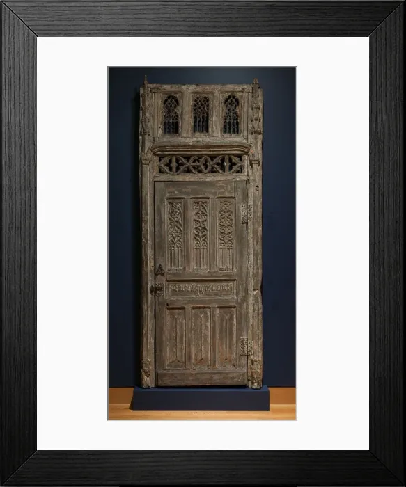 Framed Print : Door and Frame, late 1400s. Creator: Unknown Framed Print : Door and Frame, late 1400s. Creator: Unknown