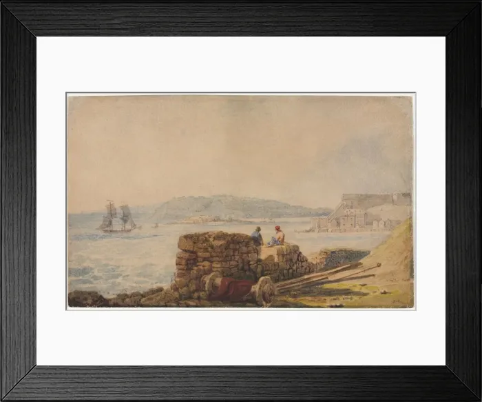 Framed Print : Drakes Island, Plymouth. Creator: Samuel Prout (British, 1783-1852) Framed Print : Drakes Island, Plymouth. Creator: Samuel Prout (British, 1783-1852)