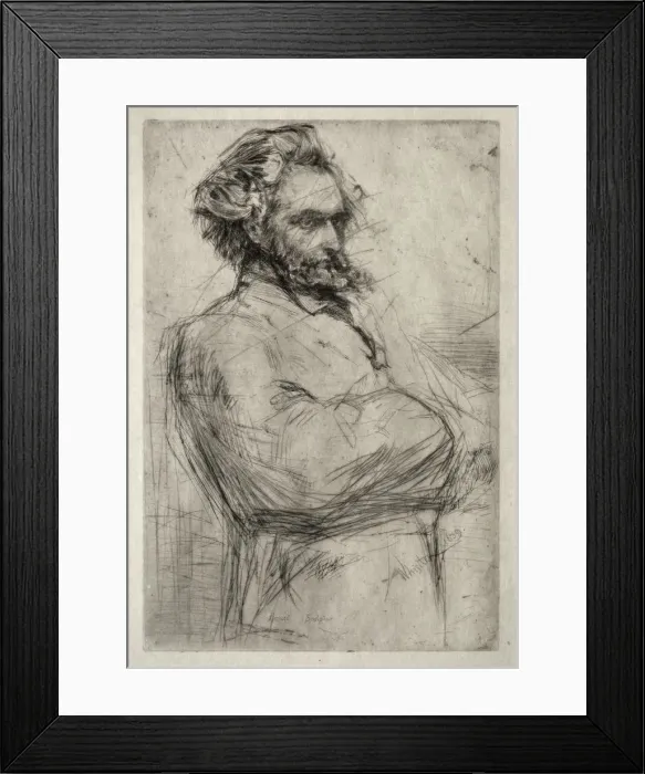 Framed Print : Drouet, 1859. Creator: James McNeill Whistler (American, 1834-1903) Framed Print : Drouet, 1859. Creator: James McNeill Whistler (American, 1834-1903)