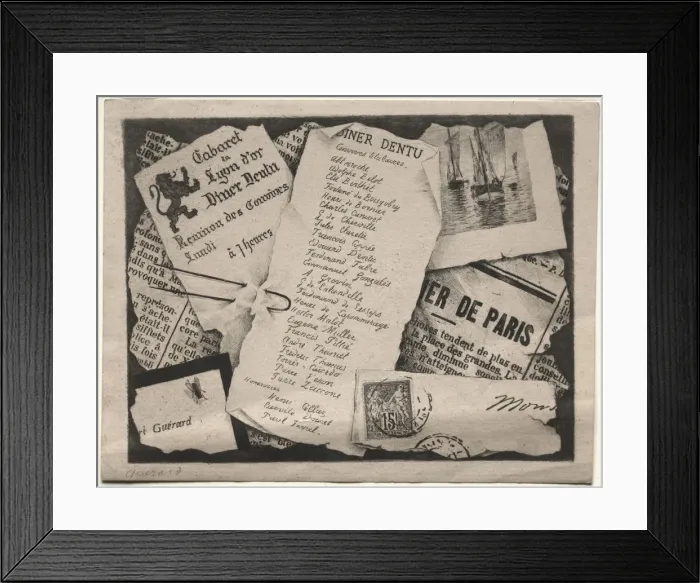 Framed Print : Dinner Invitation, c. 1882. Creator: Henri Charles Guerard (French, 1846-1897) Framed Print : Dinner Invitation, c. 1882. Creator: Henri Charles Guerard (French, 1846-1897)