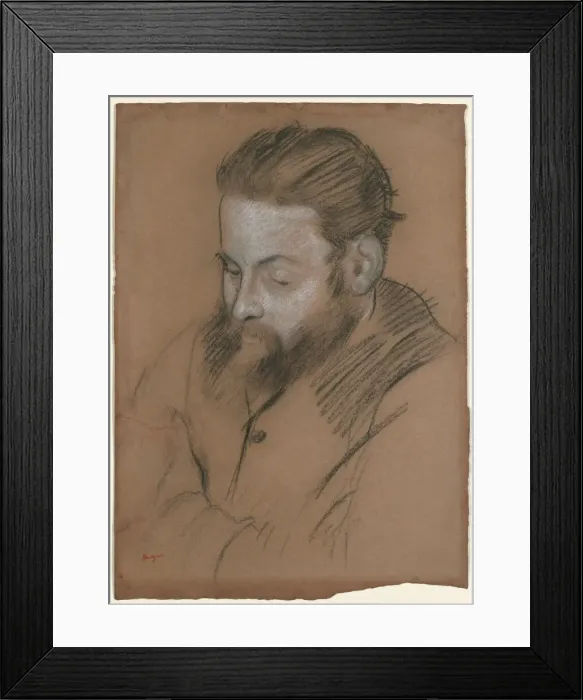 Framed Print : Diego Martelli, 1879. Creator: Edgar Degas (French, 1834-1917) Framed Print : Diego Martelli, 1879. Creator: Edgar Degas (French, 1834-1917)