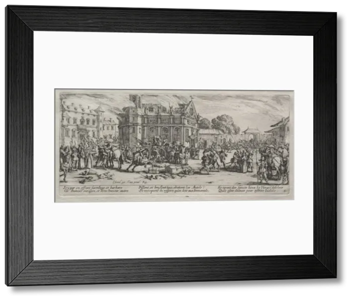 Framed Print : Devastation of a Monastery. Creator: Jacques Callot (French, 1592-1635) Framed Print : Devastation of a Monastery. Creator: Jacques Callot (French, 1592-1635)
