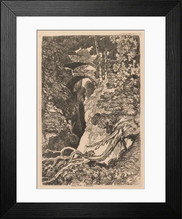 Framed Print : Devils Bridge, Cardiganshire, 1837. Creator: John Sell Cotman (British, 1782-1842) Framed Print : Devils Bridge, Cardiganshire, 1837. Creator: John Sell Cotman (British, 1782-1842)