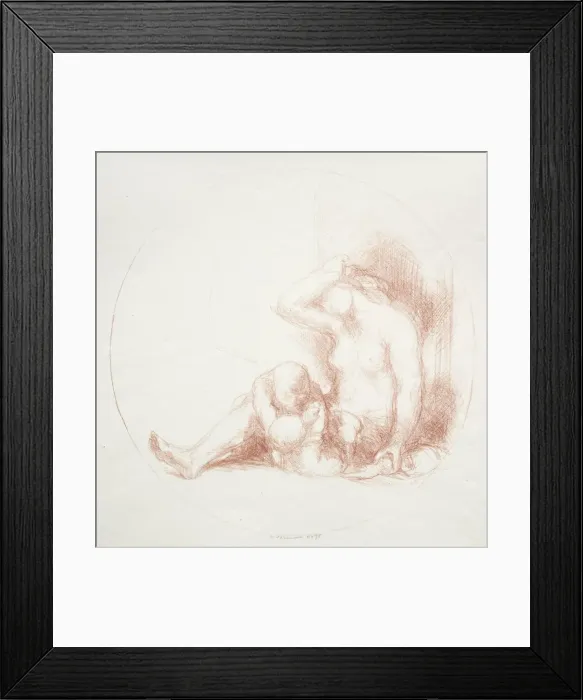 Framed Print : Playmates, 1907. Creator: Charles Hasslewood Shannon (British, 1863-1937) Framed Print : Playmates, 1907. Creator: Charles Hasslewood Shannon (British, 1863-1937)