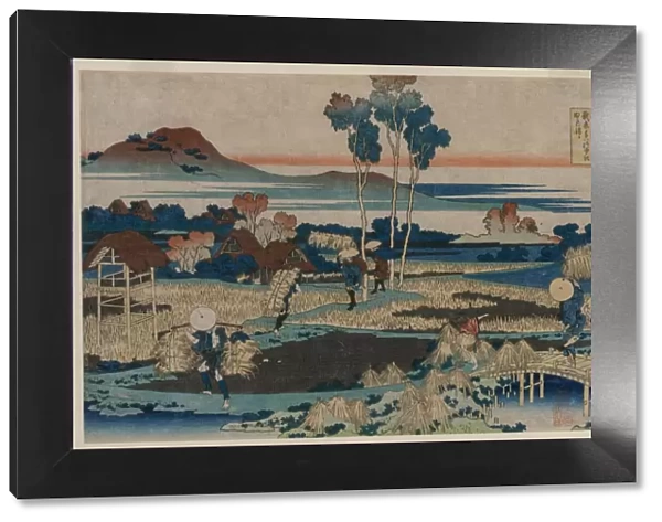 Poem by Emperor Tenchi... 1835-36. Creator: Katsushika Hokusai (Japanese, 1760-1849)