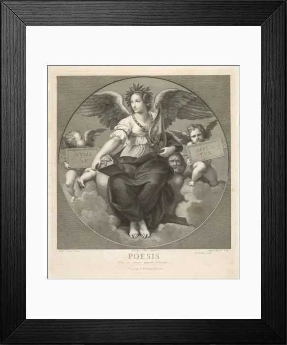Framed Print : Poesis. Creator: Raffaello Morghen (Italian, 1761-1833) Framed Print : Poesis. Creator: Raffaello Morghen (Italian, 1761-1833)
