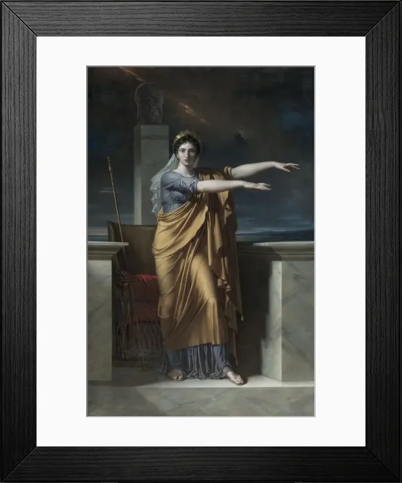 Framed Print : Polyhymnia, Muse of Eloquence, 1800. Creator: Charles Meynier (French, 1768-1832) Framed Print : Polyhymnia, Muse of Eloquence, 1800. Creator: Charles Meynier (French, 1768-1832)