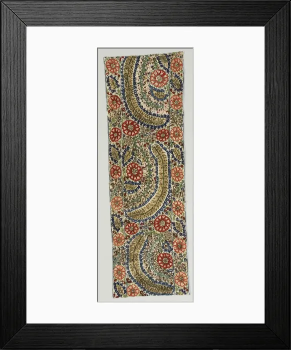Framed Print : Portion of a Bedspread, 1700s. Creator: Unknown Framed Print : Portion of a Bedspread, 1700s. Creator: Unknown