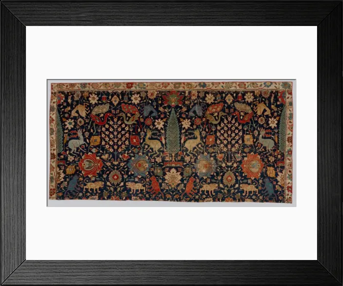 Framed Print : Portion of a Carpet, 17th century. Creator: Unknown Framed Print : Portion of a Carpet, 17th century. Creator: Unknown
