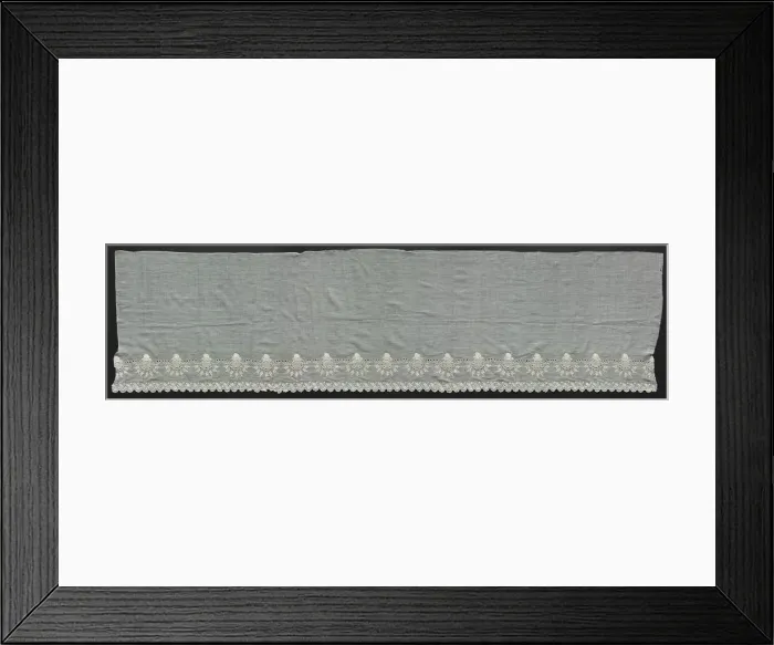 Framed Print : Portion of a Flounce, 1800s. Creator: Unknown Framed Print : Portion of a Flounce, 1800s. Creator: Unknown