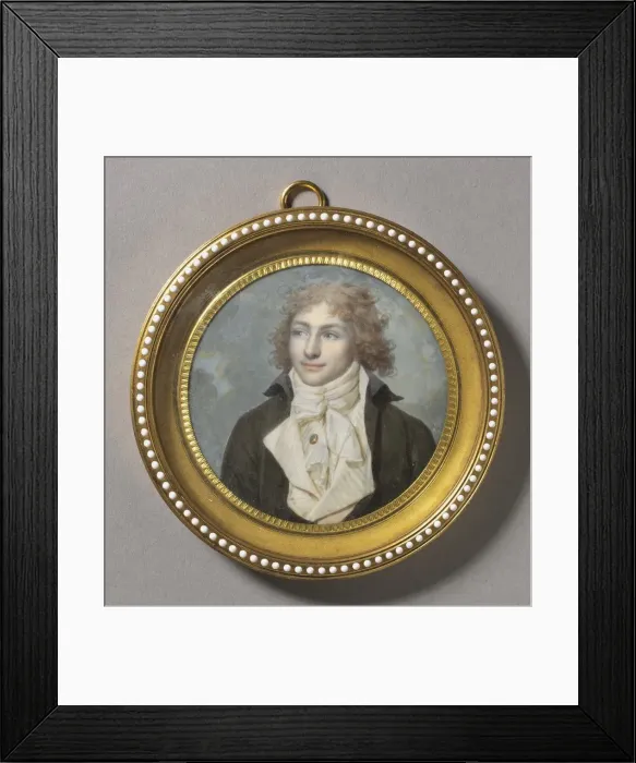 Framed Print : Portrait of a Man, 1794-1795. Creator: Francois Dumont (French, 1751-1831) Framed Print : Portrait of a Man, 1794-1795. Creator: Francois Dumont (French, 1751-1831)