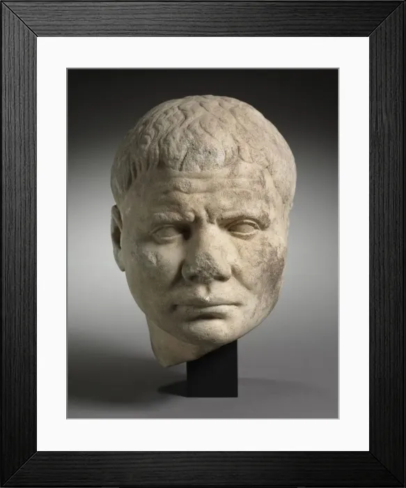 Framed Print : Portrait of a Man, c. 100. Creator: Unknown Framed Print : Portrait of a Man, c. 100. Creator: Unknown