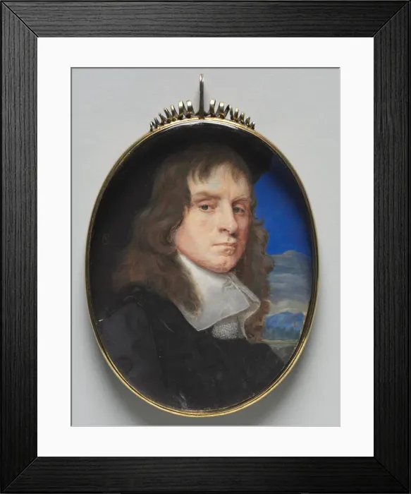 Framed Print : Portrait of a Man, c. 1655. Creator: Samuel Cooper (British, 1608 / 09-1672) Framed Print : Portrait of a Man, c. 1655. Creator: Samuel Cooper (British, 1608 / 09-1672)