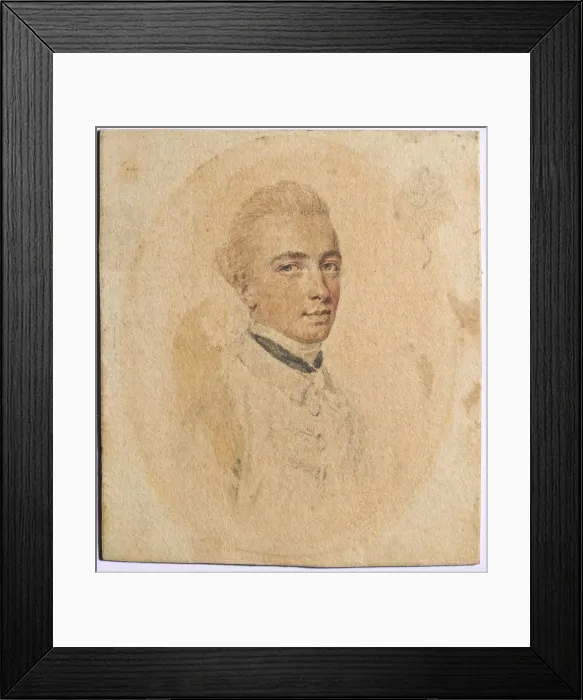 Framed Print : Portrait of a Man, c. 1775. Creator: John I Smart (British, 1741-1811) Framed Print : Portrait of a Man, c. 1775. Creator: John I Smart (British, 1741-1811)
