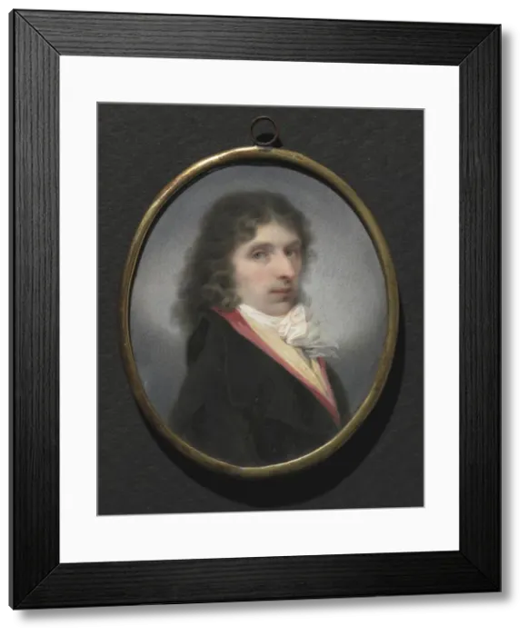 Framed Print : Portrait of a Man, c. 1795. Creator: Unknown Framed Print : Portrait of a Man, c. 1795. Creator: Unknown