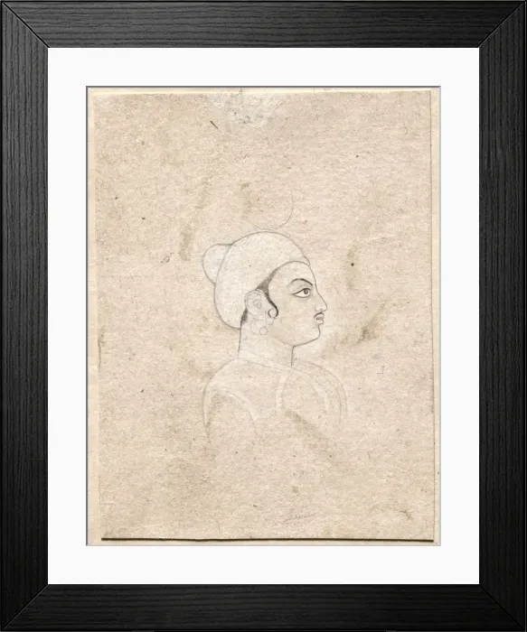 Framed Print : Portrait of a Man, late 1700s. Creator: Unknown Framed Print : Portrait of a Man, late 1700s. Creator: Unknown