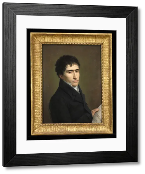 Framed Print : Portrait of a Musician, c. 1800. Creator: Andrea Appiani (Italian, 1754-1817) Framed Print : Portrait of a Musician, c. 1800. Creator: Andrea Appiani (Italian, 1754-1817)