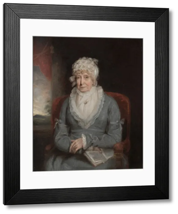 Framed Print : Portrait of a Woman (Mrs. Ann Hivlyn), early 1800s. Creator: Unknown Framed Print : Portrait of a Woman (Mrs. Ann Hivlyn), early 1800s. Creator: Unknown