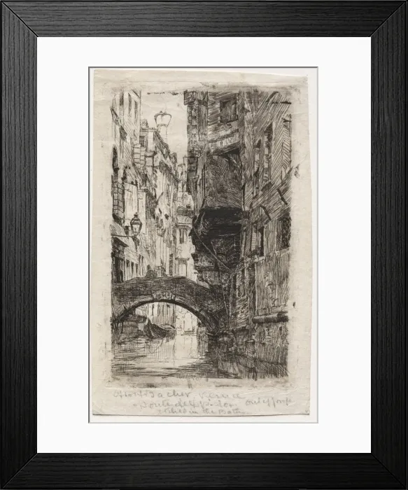 Framed Print : Ponte del Pistor. Creator: Otto H. Bacher (American, 1856-1909) Framed Print : Ponte del Pistor. Creator: Otto H. Bacher (American, 1856-1909)