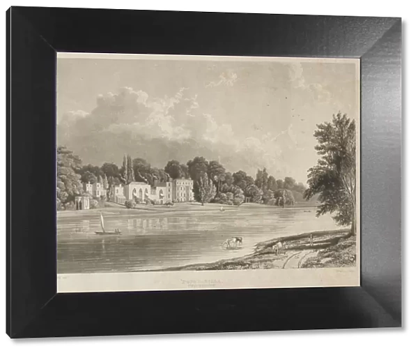 Popes Villa, Twickenham, 1828. Creator: Charles Bentley (British, 1808-1854)