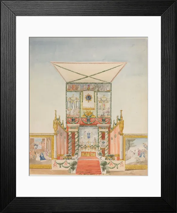 Framed Print : Portable Field Altar for Charles X, 1824-1830. Creator: Alexandre Denis Abel de Pujol (French Framed Print : Portable Field Altar for Charles X, 1824-1830. Creator: Alexandre Denis Abel de Pujol (French