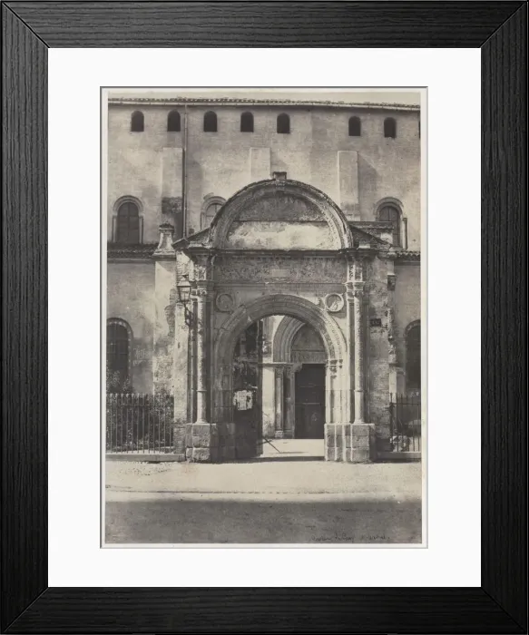 Framed Print : Porte Bachelier, Eglise Saint-Sernin, Toulouse (Haute-Garonne), 1851. Creator: Auguste Mestral Framed Print : Porte Bachelier, Eglise Saint-Sernin, Toulouse (Haute-Garonne), 1851. Creator: Auguste Mestral