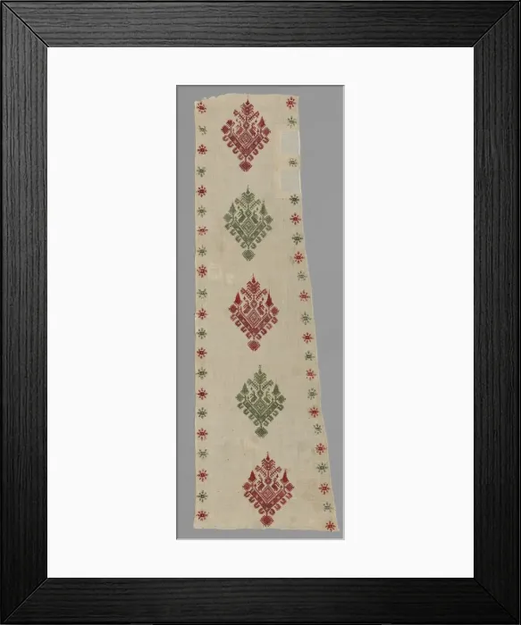Framed Print : Portion of a Bed Tent, 1600s - 1700s. Creator: Unknown Framed Print : Portion of a Bed Tent, 1600s - 1700s. Creator: Unknown