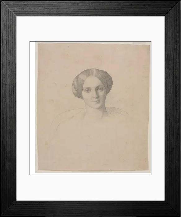 Framed Print : Portrait Head of a Woman, 1800s. Creator: Jean-Leon Gerome (French, 1824-1904) Framed Print : Portrait Head of a Woman, 1800s. Creator: Jean-Leon Gerome (French, 1824-1904)
